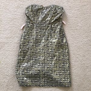 Strapless Limited gold and black dress. EUC
